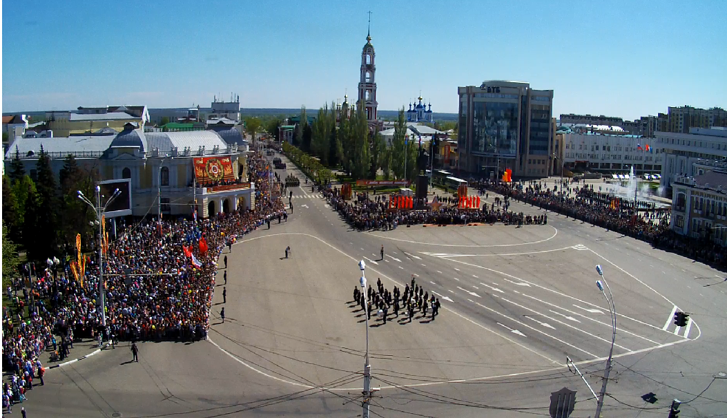 На площади Ленина в тамбове состоялся Парад Победы
