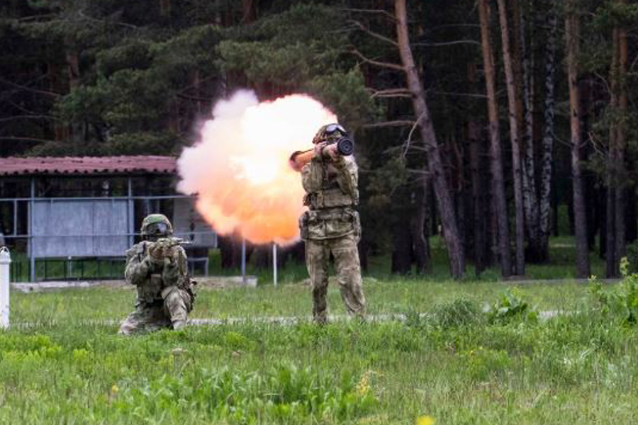 Спецназ провел учения в Тамбовской области с применением гранатометов