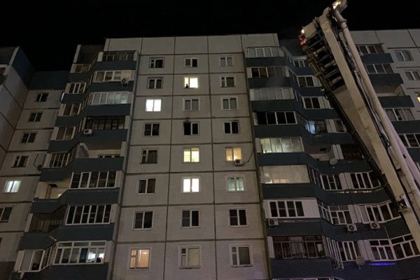В Тамбове ночью сгорела квартира на 7 этаже