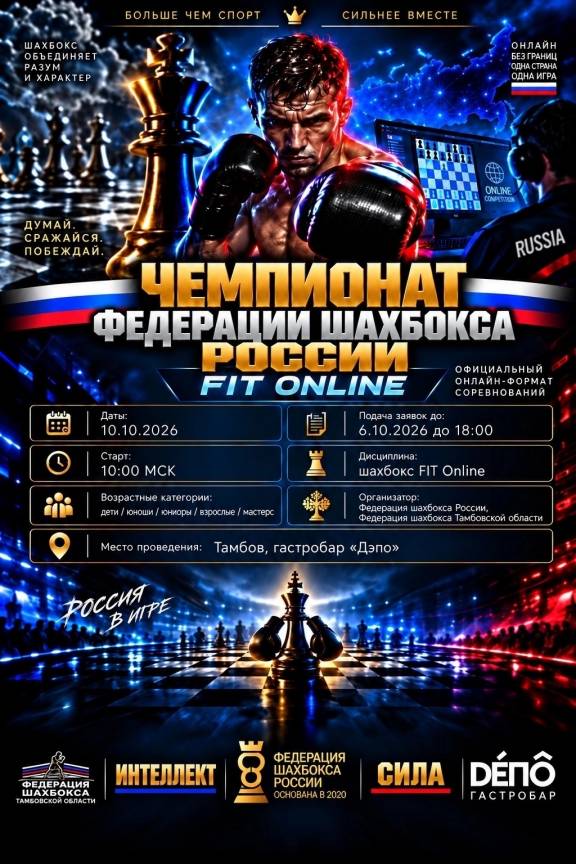 Чемпионат Федерации шахбокса России FIT Online