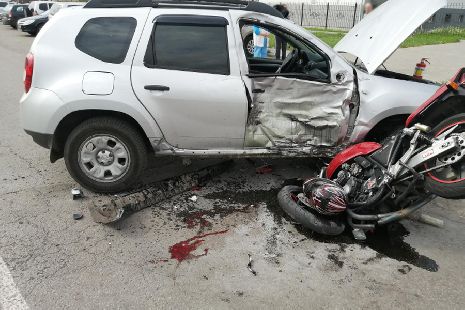 В Тамбове погиб мотоциклист после столкновения с иномаркой