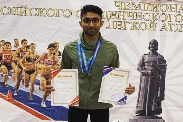 Студент ТГУ одержал победу на всероссийском турнире по лёгкой атлетике