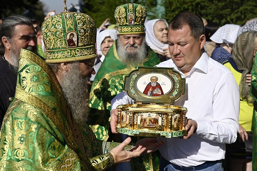 В Тамбове состоялась торжественная встреча ковчега с мощами преподобного Сергия Радонежского