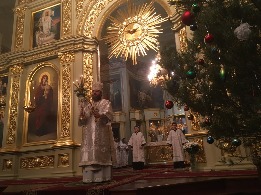 Рождество в Спасо-Преображенском кафедральном соборе в Тамбове