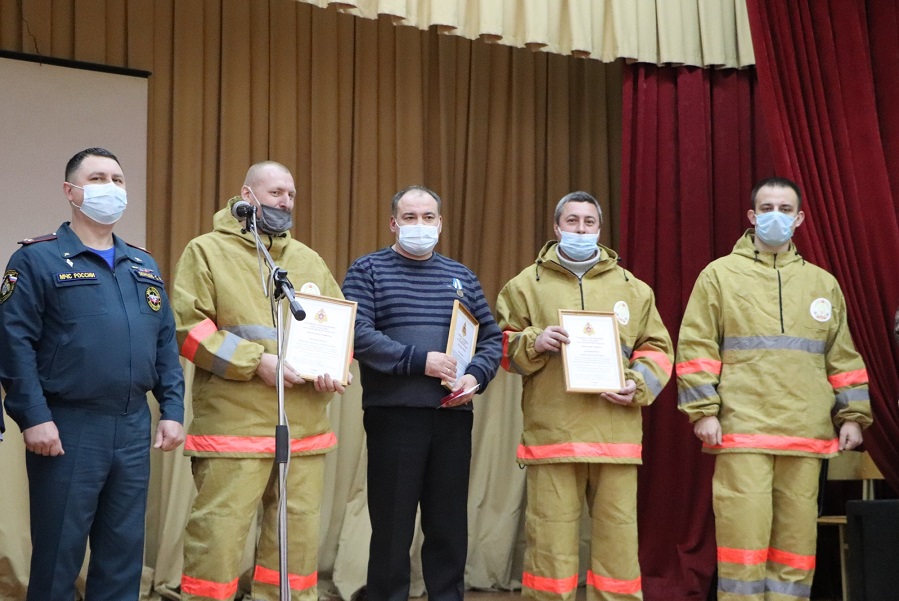 В Тамбовской области наградили лучших добровольных пожарных