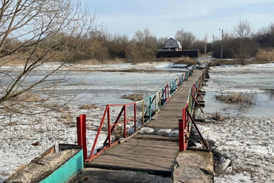 В Рассказово запретили переход по понтонной переправе через реку Арженка