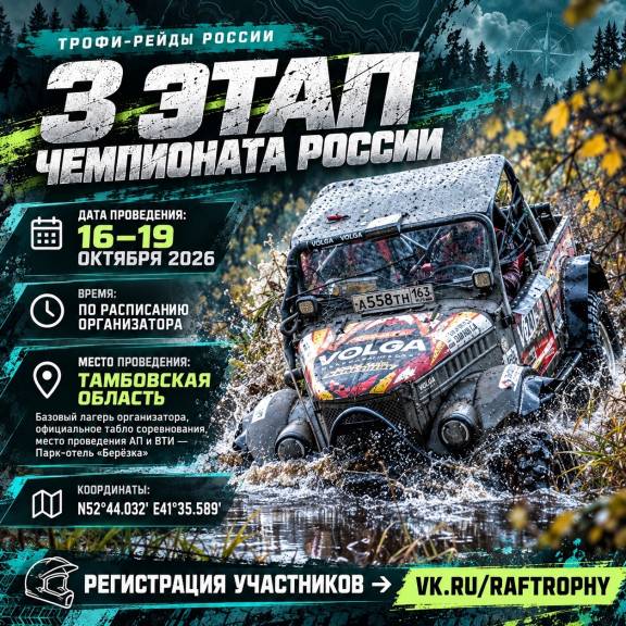 Третий этап Чемпионата России по трофи-рейду