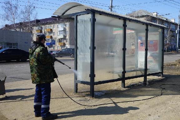 В Тамбове приводят в порядок автобусные остановки