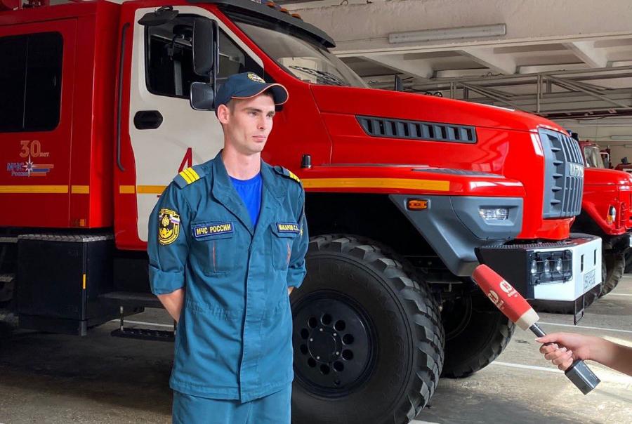 В Тамбовской области выбрали лучшего пожарного