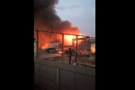 В Мичуринске произошел пожар на заводе 