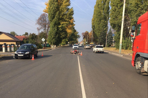 В Тамбовской области в ДТП с иномаркой пострадал водитель скутера