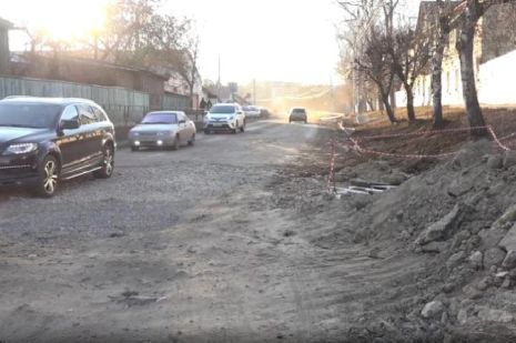 В Тамбове автомобилисты жалуются на затянувшийся ремонт улицы Гастелло