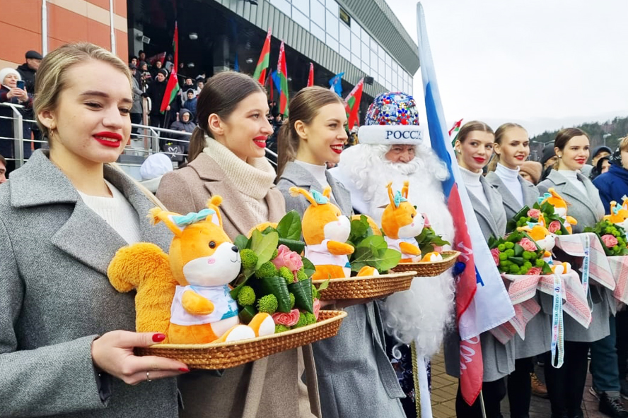 Спортивный Дед Мороз из Сосновки стал одним из символов соревнований в Беларуси 