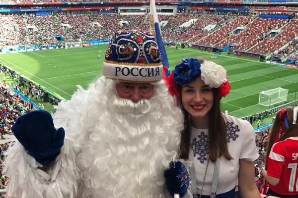 Тамбовский Дед Мороз поддержит сборную России в матче с Египтом