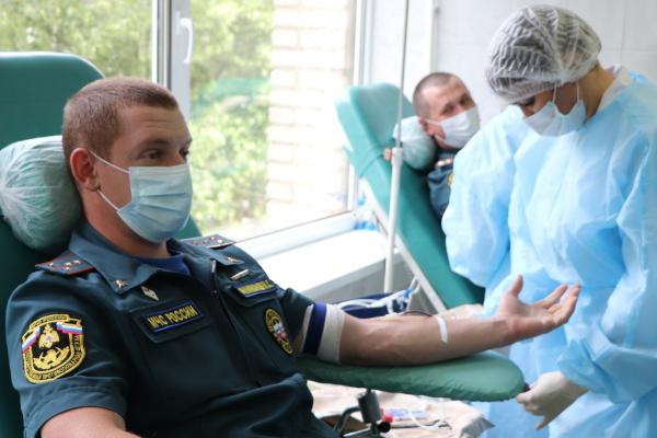 Сотрудники МЧС России по Тамбовской области поучаствовали в донорской акции