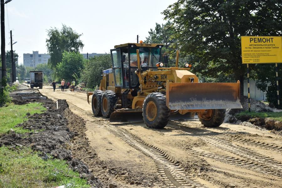 Одну из периферийных дорог в Тамбове отремонтируют до октября