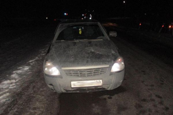 В Сосновском районе водитель "Приоры" сбил пешехода