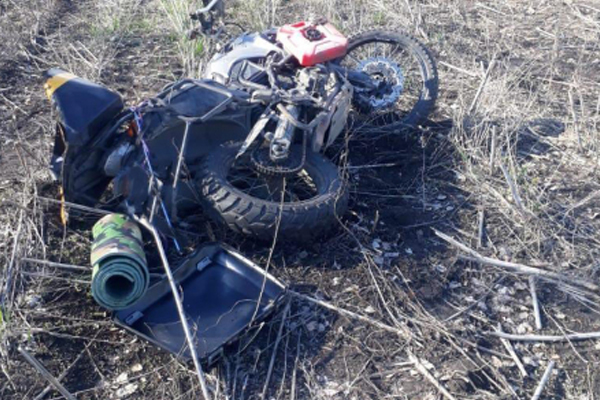 В Сампурском районе мотоциклист упал в кювет 
