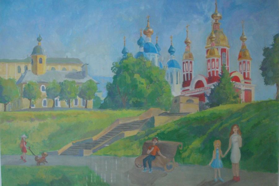 К 385-летию Тамбова юные художники подготовили выставку "Город нашей заботы"