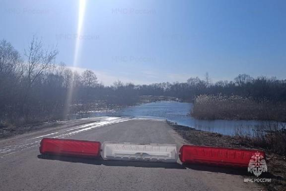 В Жердевском округе затопило ещё один низководный мост