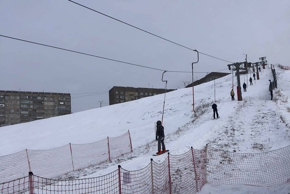 В Тамбове заработал горнолыжный склон в Ласках