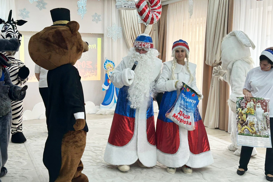 Российский Спортивный Дед Мороз посетил детский сад в Мичуринске
