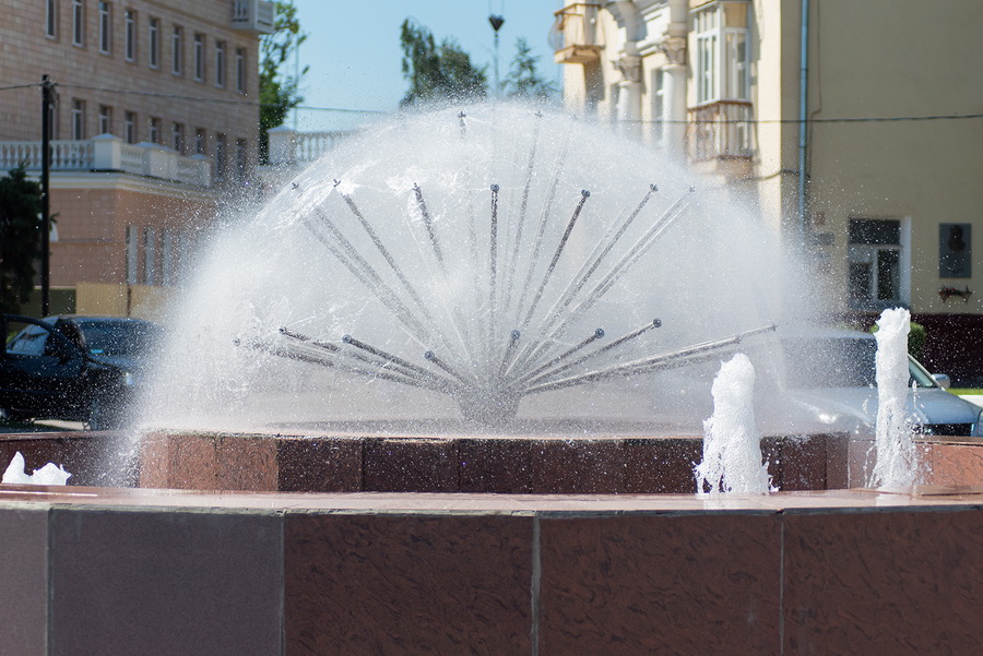 В День города в Тамбове заработали фонтаны