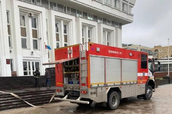 В здании правительства Тамбовской области произошёл пожар