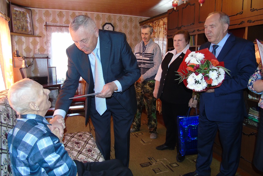 В Моршанском районе ветеран Великой Отечественной войны отмечает 100 лет