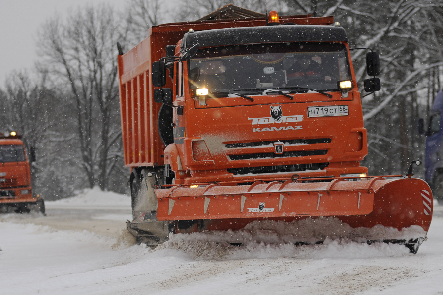 Дорожники готовы к снегопаду на трассах Тамбовской области