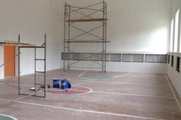 В гавриловской школе идёт капитальный ремонт спортзала