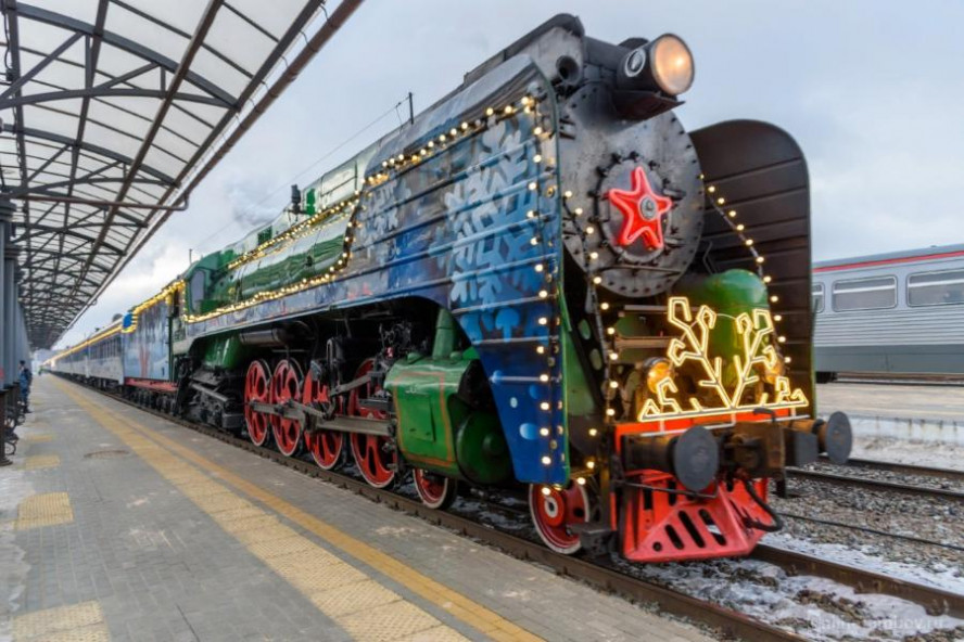 Поезд Деда Мороза возвращается в Великий Устюг