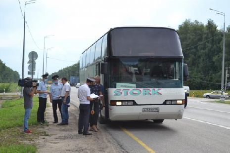 Тамбовские автоинспекторы провели сплошную проверку автобусов