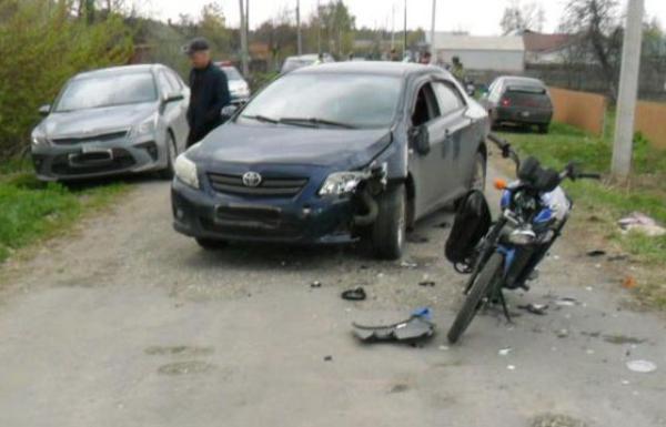 В Тамбовской области водитель "Тойоты" сбил подростка на мопеде