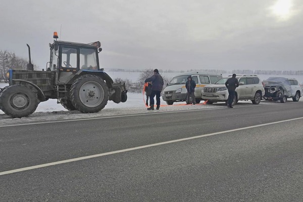 Дорожники помогли двум водителям не замёрзнуть на трассе в Тамбовской области