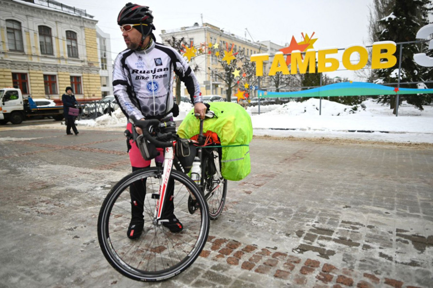 Путешественник Александр Осипов отправился в велопробег по Тамбовской области