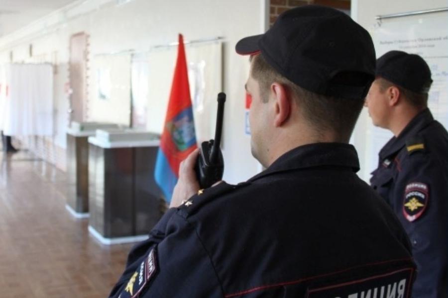 В Тамбове безопасность избирательных участков проверили полицейские и кинологи
