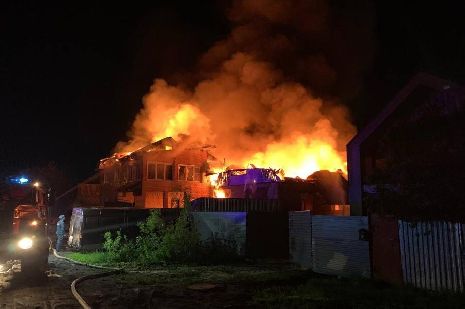 Ночью в Тамбове произошёл крупный пожар 