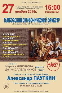 Концерт Тамбовского симфонического оркестра в рамках абонемента №2 "Музыкальный салон"