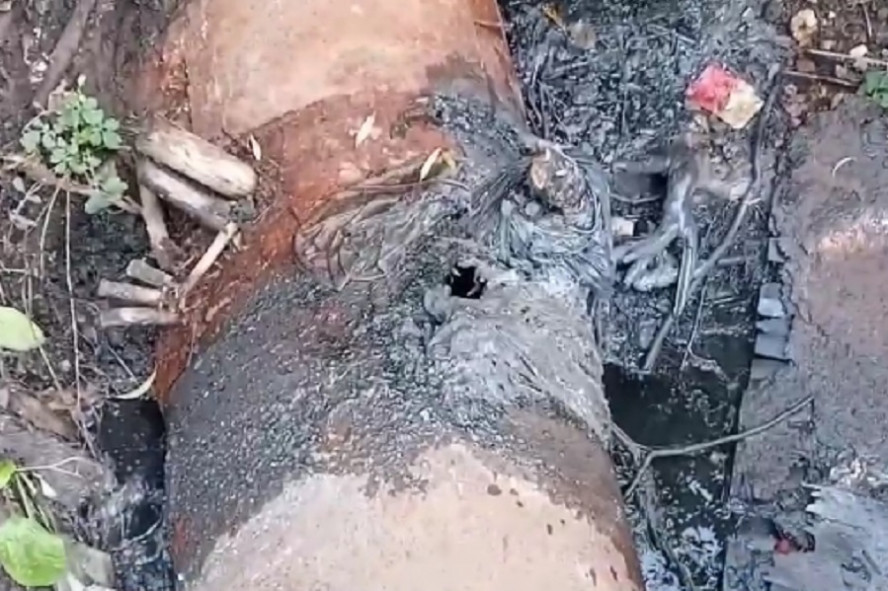 В Тамбове обнаружили очередной прорыв канализационного коллектора