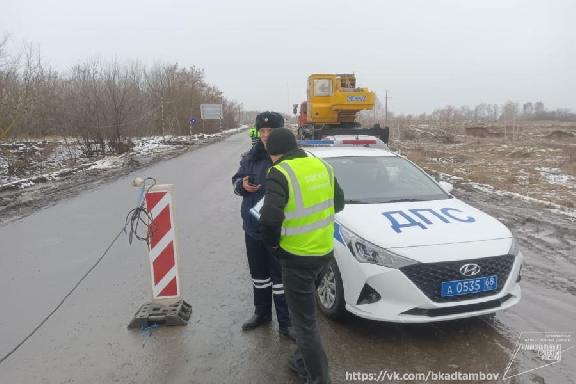 В Тамбовской области проинспектировали ремонт дороги 
