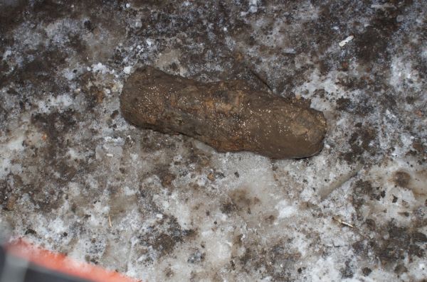 В Тамбовском районе во время земляных работ обнаружили неразорвавшийся снаряд