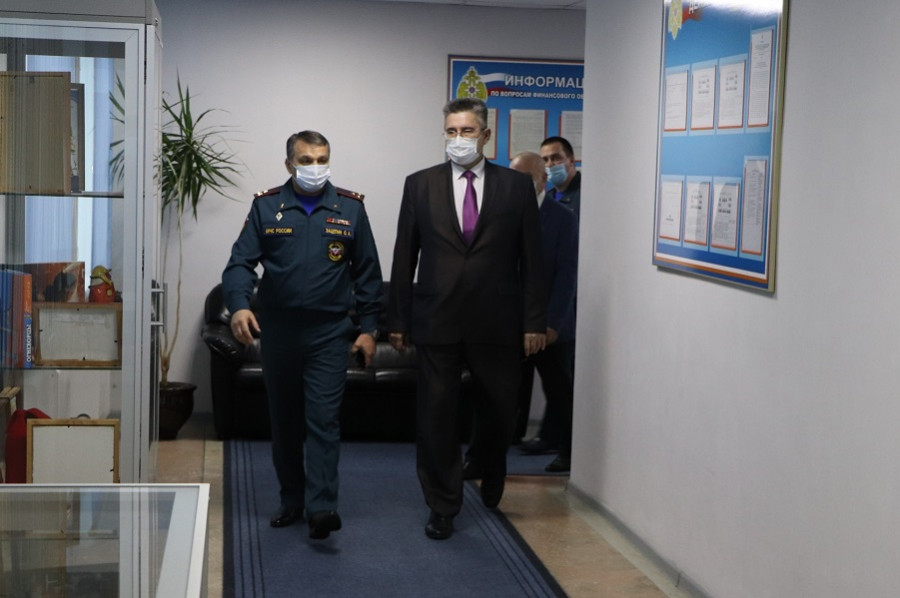 Главный федеральный инспектор по Тамбовской области посетил региональное ГУ МЧС