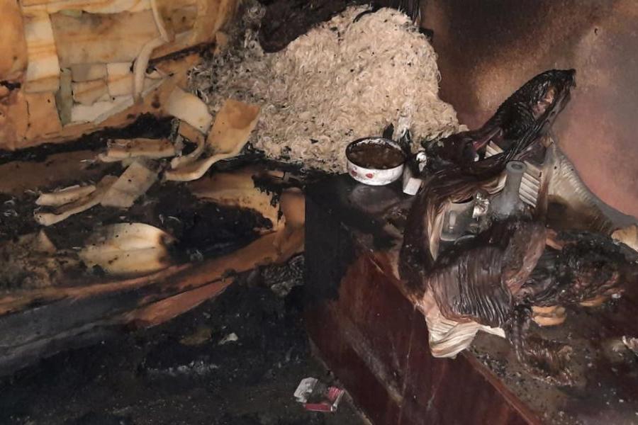 В Сосновском районе при пожаре в доме погиб мужчина