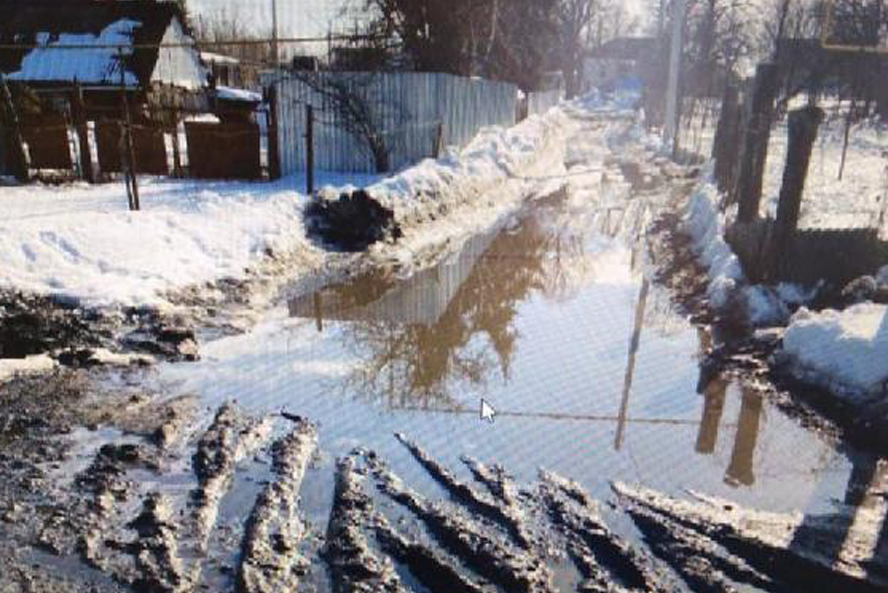 В Тамбовской области многодетная мать пожаловалась на состояние дороги