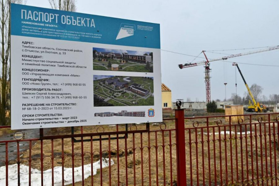 Темпы строительства дома-интерната для престарелых в Сосновском округе так и не нарастили