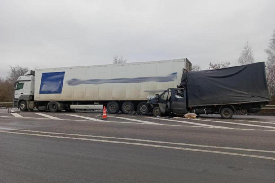 В Кирсановском районе грузовик влетел в сломавшуюся на трассе фуру