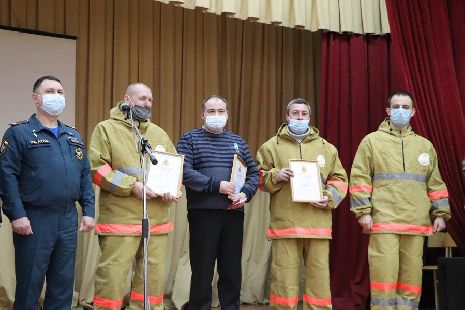 В Тамбовской области наградили лучших добровольных пожарных