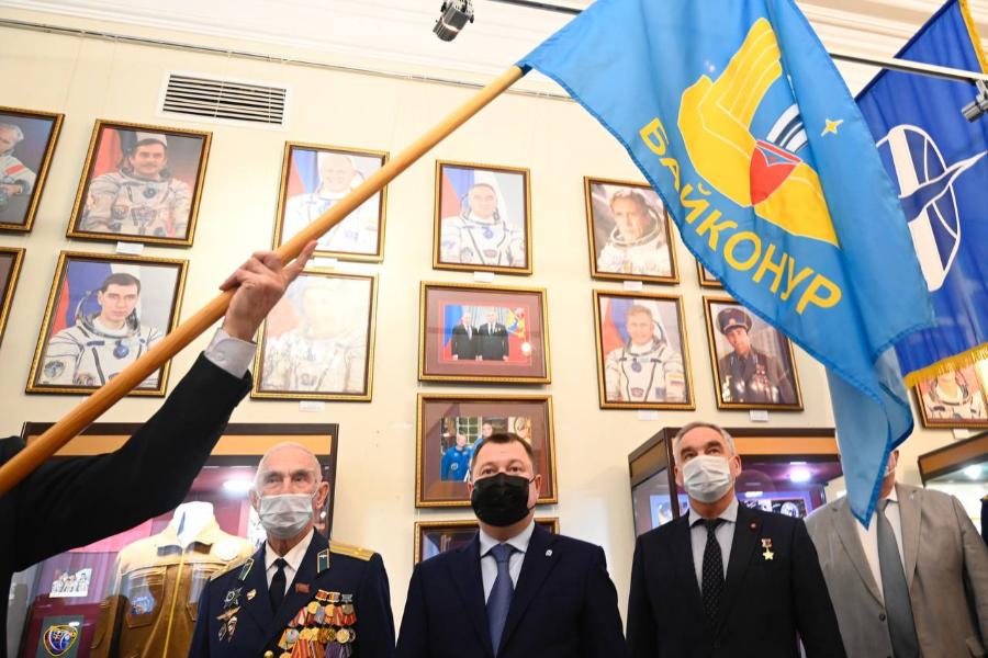 Максим Егоров принял участие в передаче флага Байконура МВЦ Тамбовской области