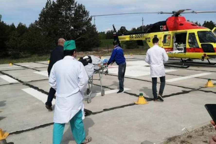 Санитарный вертолёт доставил в Тамбов пациента с инфарктом миокарда